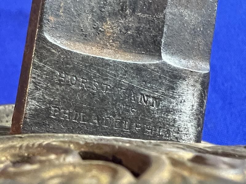US MODEL 1850 FOOT OFFICER’S SWORD BY HORSTMANN & SONS, PHILADELPHIA
