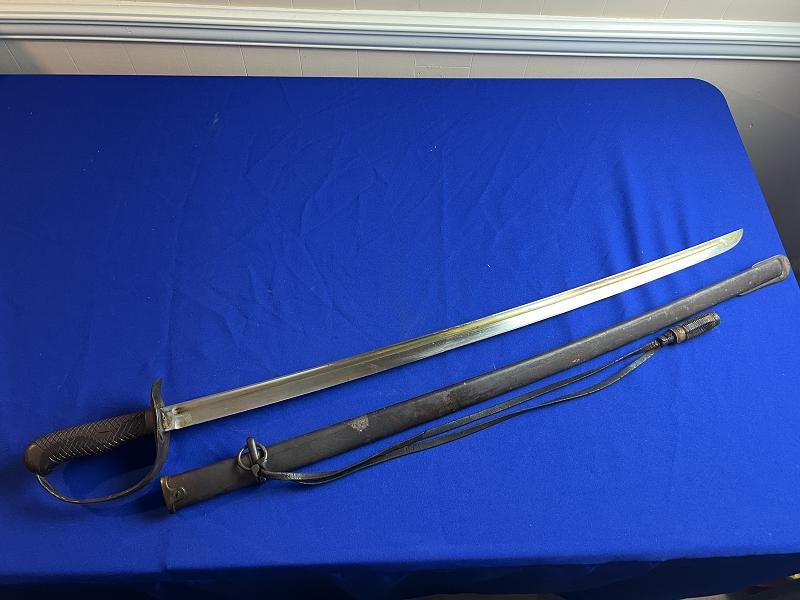Japanese WW2, Cavalry Otsu Pattern Type 32 Sword + Scabbard