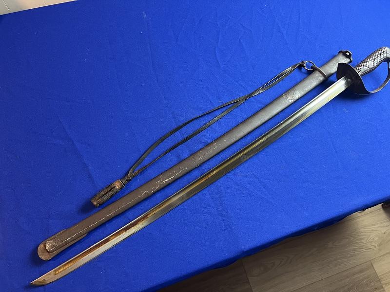 Japanese WW2, Cavalry Otsu Pattern Type 32 Sword + Scabbard