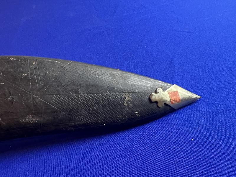 Nepalese Gurkha Long Leaf Kukri Fighting Knife with Scabbard