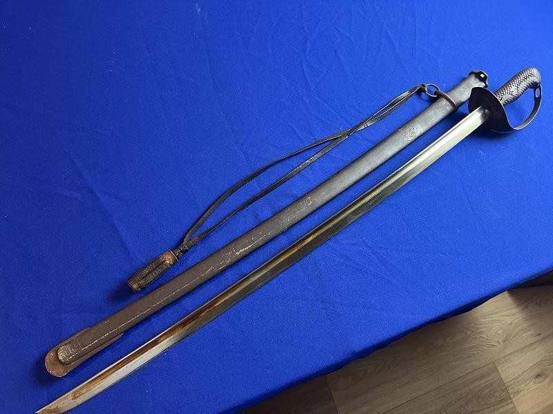 Japanese WW2, Cavalry Otsu Pattern Type 32 Sword + Scabbard