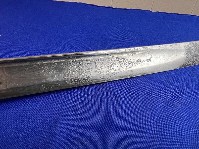 US MODEL 1850 FOOT OFFICERS SWORD BY C ROBY CO