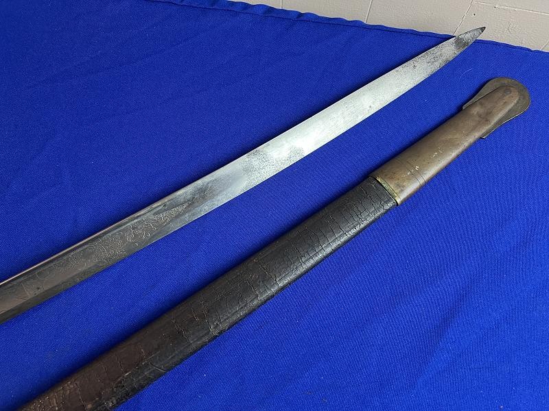 US MODEL 1850 FOOT OFFICERS SWORD BY C ROBY CO