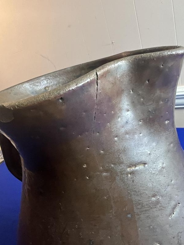 1700-1800 Extra Large Salt-Glazed Stoneware Pitcher Jug