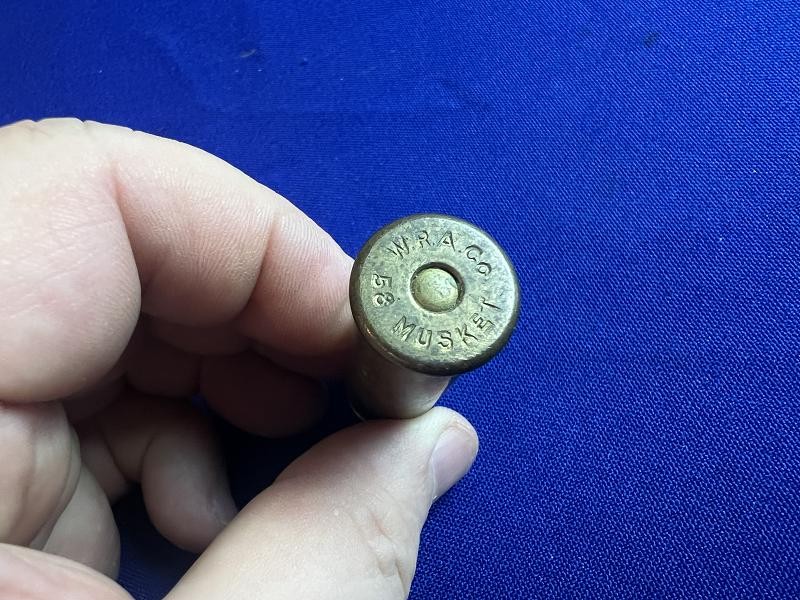 W.R.A. 58 CALIBER MUSKET CARTRIDGE FOR CONVERTED SPRINGFIELDS