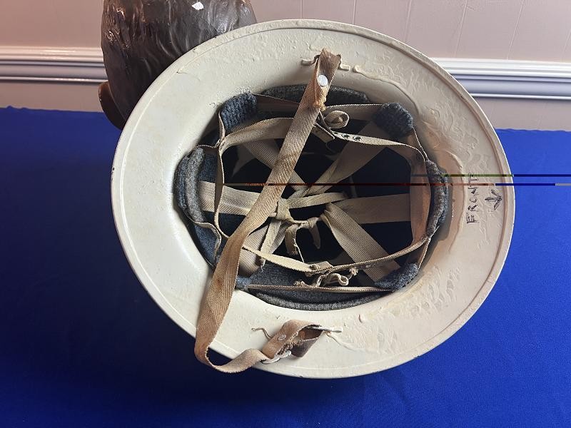WW2 US CIVIL DEFENSE HELMET EXC. CONDITION