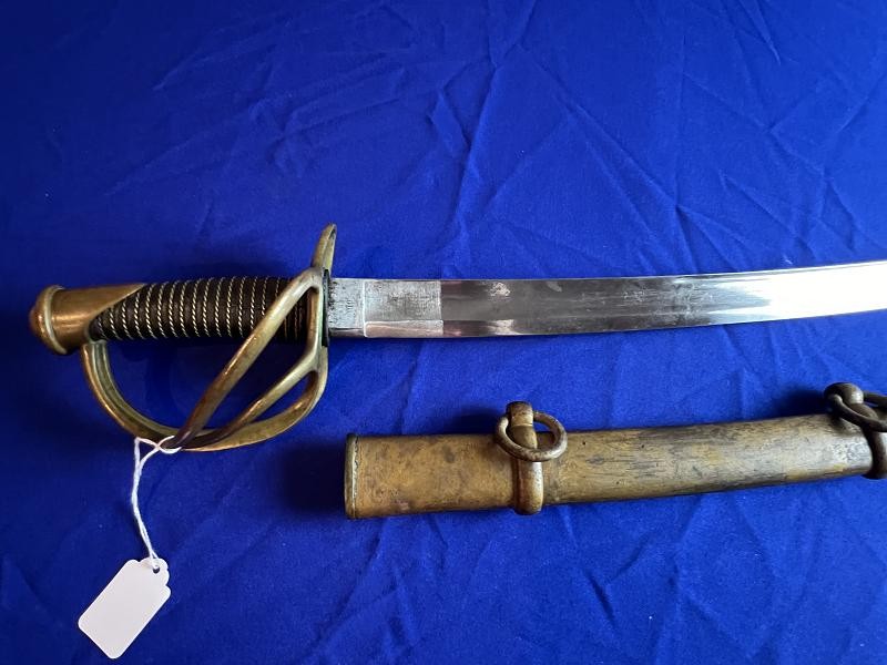 Rare Dated 1851 U.S. Model 1840 Ames Heavy Cavalry Saber Sword & Scabbard