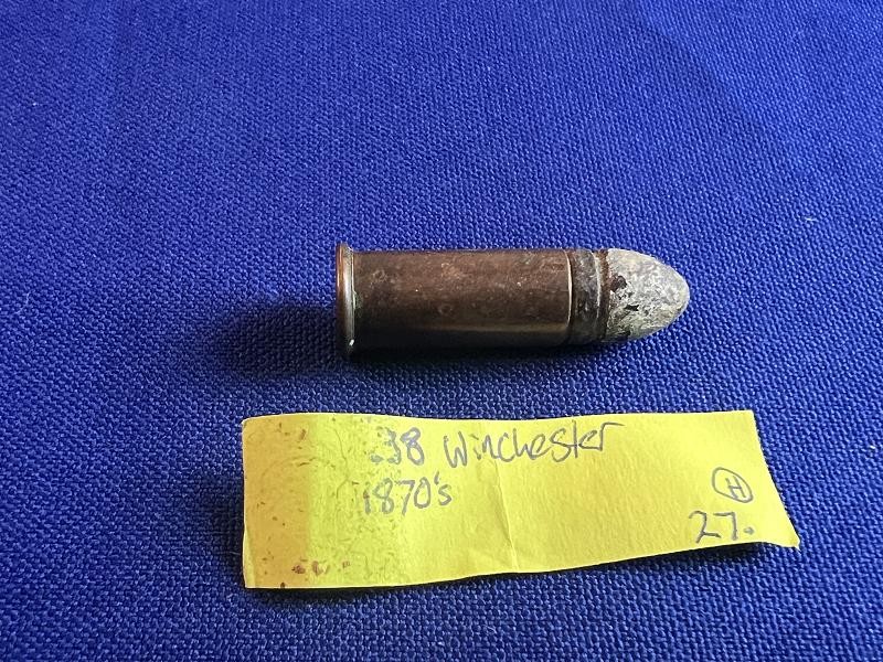 1870'S Winchester 38 Caliber Cartridge H Stamped