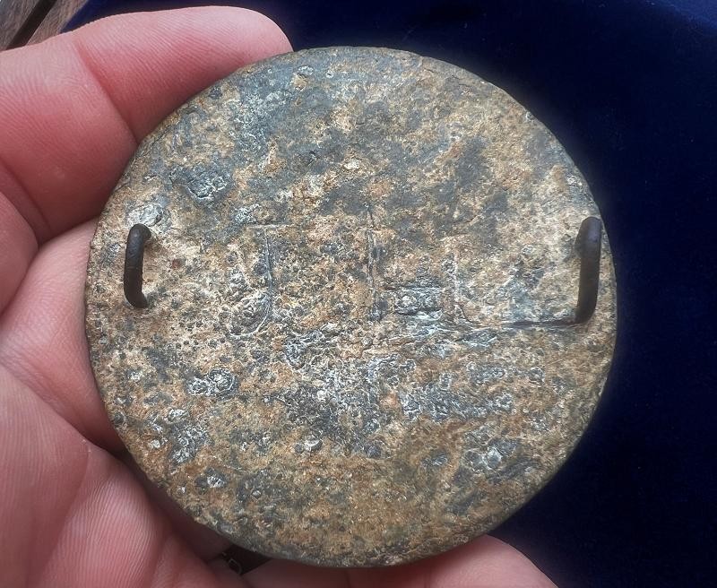 Rare Dug Civil War Ohio State Seal Breastplate