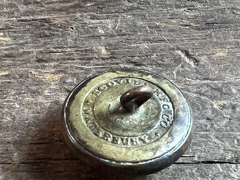 EXC Non Dug Confederate Virginia Coat Button Scovill RMDC Backmark