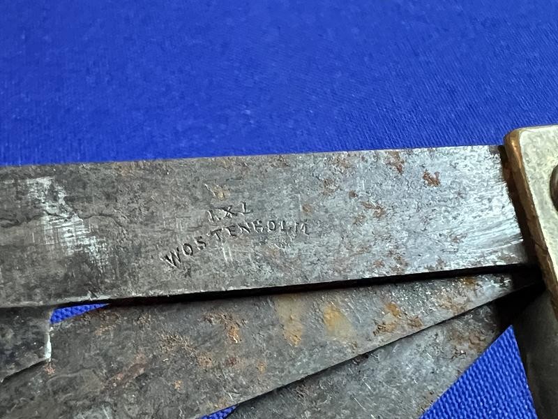 CIVIL WAR ERA BRASS MEDICAL BLEEDER MARKED WOSTENHOLM