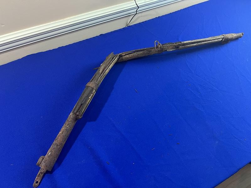 JAMES RIVER RECOVERED AUSTRIAN LORENZ RIFLE BARREL WITH PART STOCK AND RAMROD