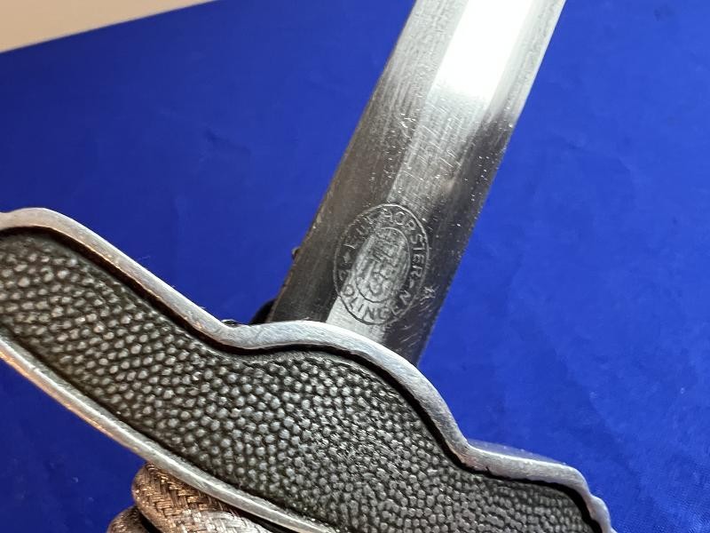 Original WW2 German Luftwaffe Officer's Dress Dagger with Scabbard & Portepee