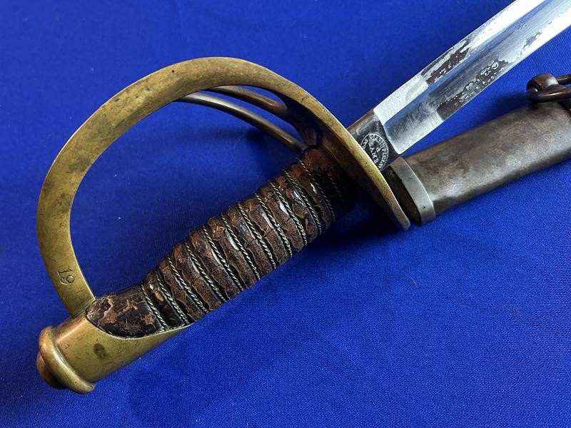 U.S. Civil War M1860 Light Cavalry Saber Sword Mansfield & Lamb Dated 1865
