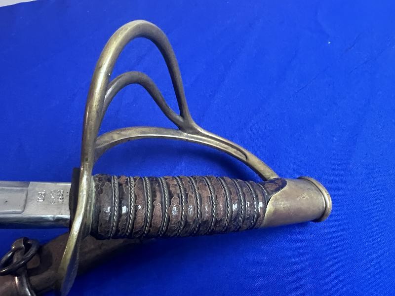 U.S. Civil War M1860 Light Cavalry Saber Sword Mansfield & Lamb Dated 1865