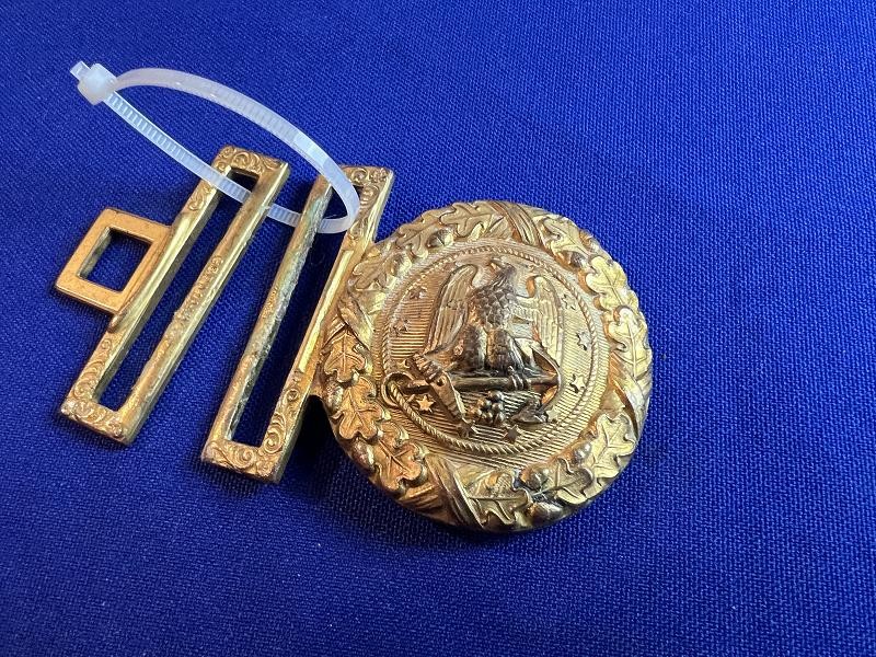 INDIAN WAR ERA US NAVY OFFICERS EAGLE TWO PIECE BUCKLE