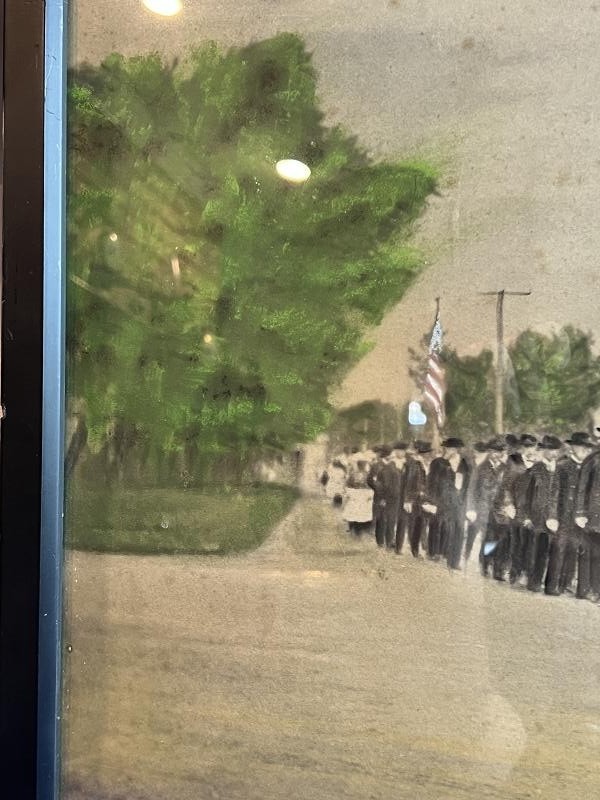 CIVIL WAR US VETERAN SOLDIERS WATERCOLOR HIGHLIGHTED PHOTOGRAPH