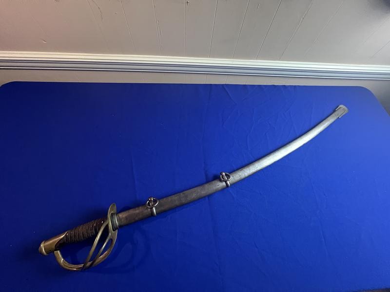 U.S. Civil War M1860 Light Cavalry Saber Sword Mansfield & Lamb Dated 1865