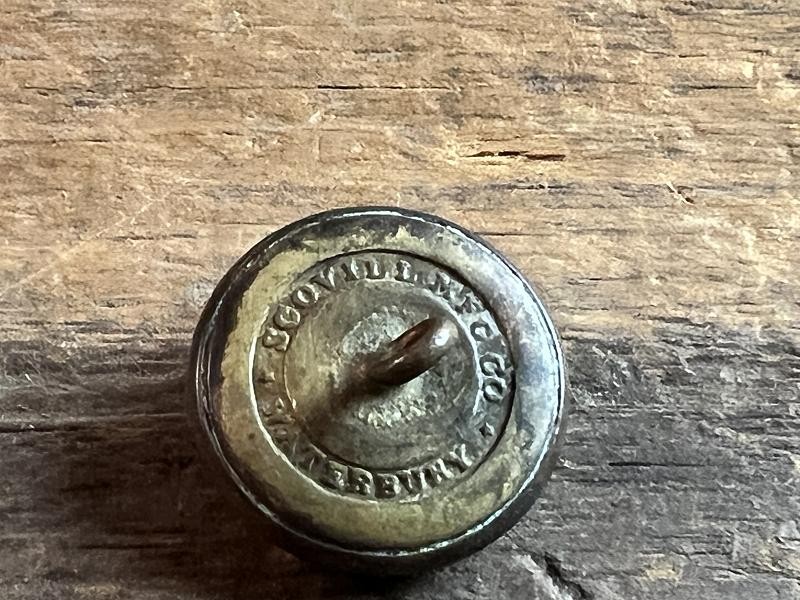 EXC Non Dug Confederate Virginia Coat Button Scovill RMDC Backmark