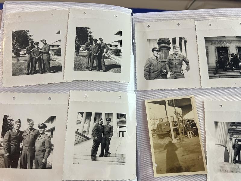 EXCELLENT US WWII & KOREAN WAR ALBUM OF 200 PHOTOS