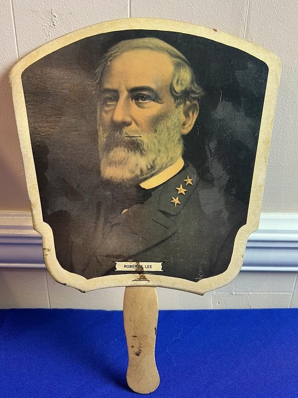 Vintage UCV Civil War CSA General Robert E. Lee Hand Fan