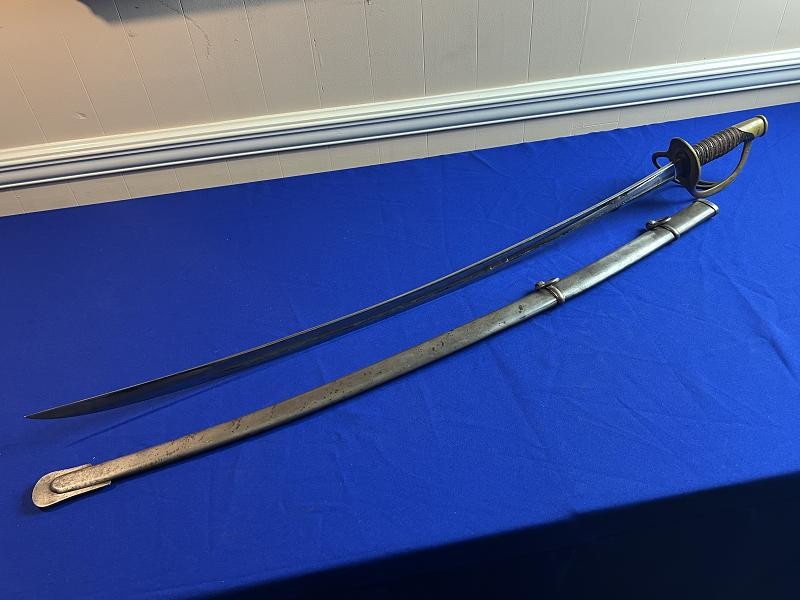 U.S. Civil War M1860 Light Cavalry Saber Sword Mansfield & Lamb Dated 1865