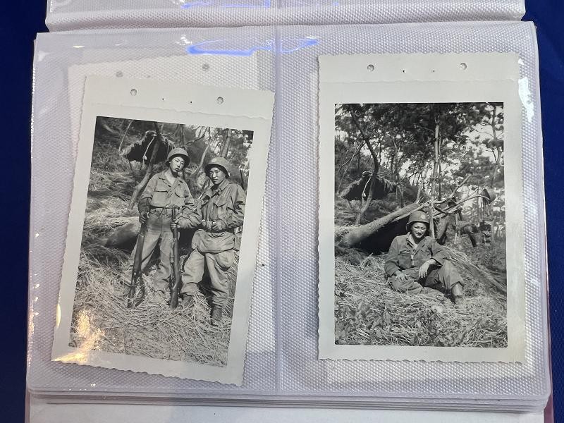 EXCELLENT US WWII & KOREAN WAR ALBUM OF 200 PHOTOS