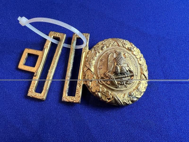 INDIAN WAR ERA US NAVY OFFICERS EAGLE TWO PIECE BUCKLE