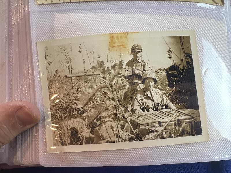 EXCELLENT US WWII & KOREAN WAR ALBUM OF 200 PHOTOS