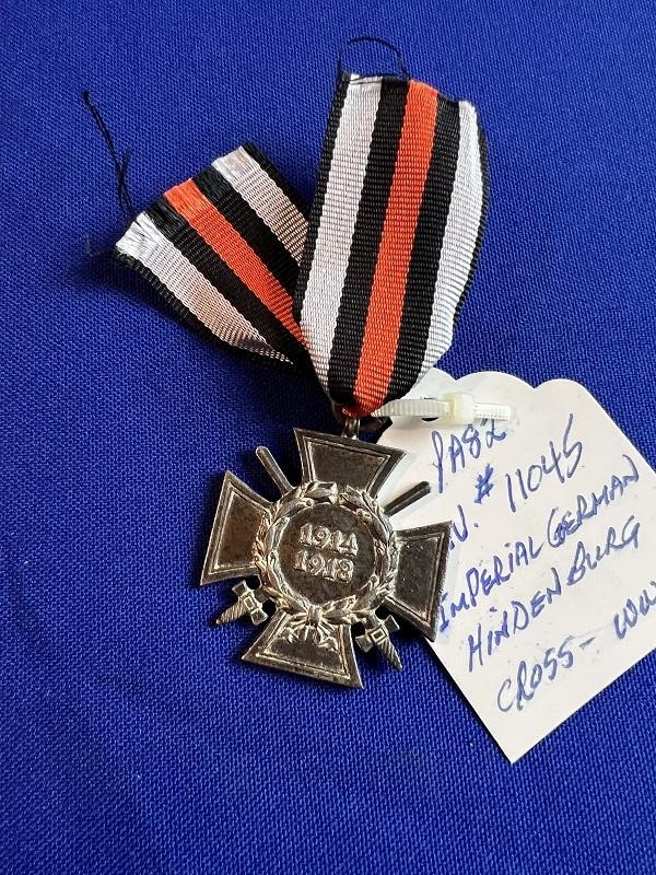 WW1 Imperial German Hindenburg Cross Medal