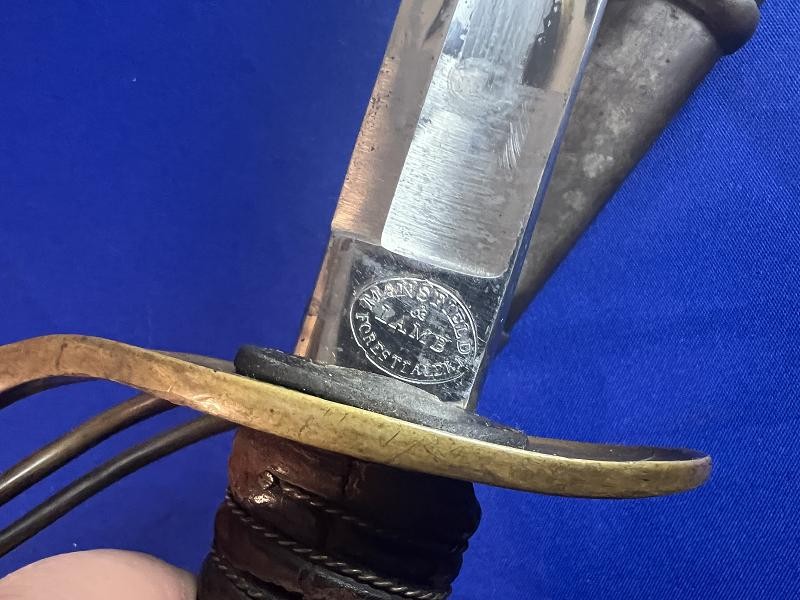 U.S. Civil War M1860 Light Cavalry Saber Sword Mansfield & Lamb Dated 1865