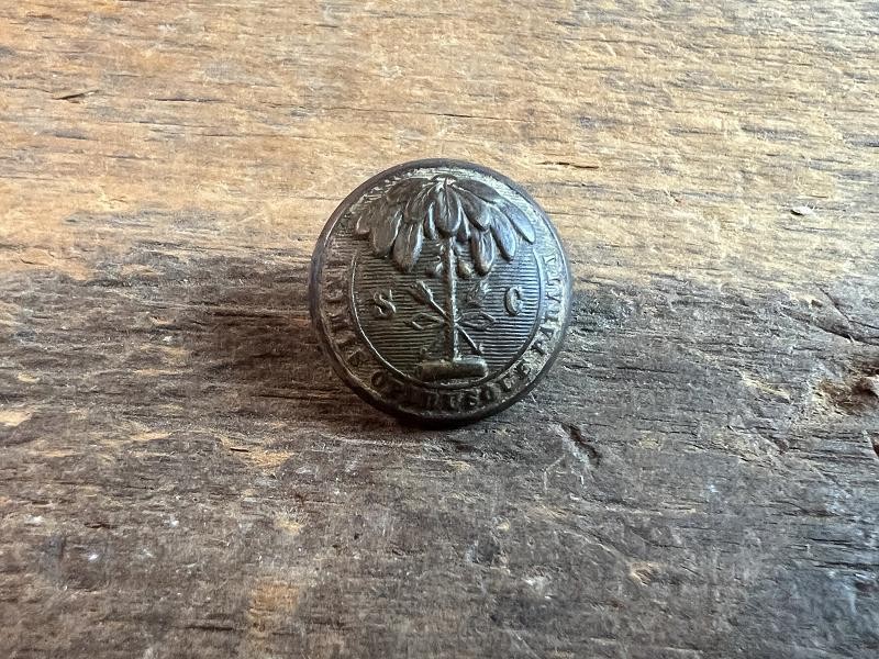 DUG CONFEDERATE SOUTH CAROLINA COAT BUTTON VAN WART BM 23MM