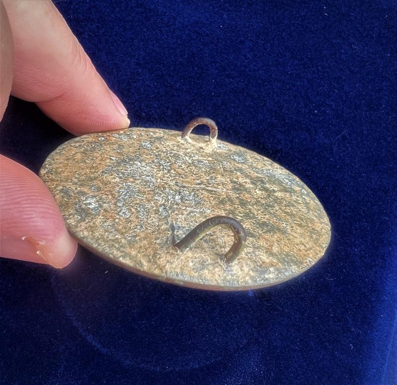 Rare Dug Civil War Ohio State Seal Breastplate