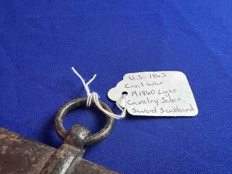 EXCAVATED SECTION OF A SWORD SCABBARD AND A SPRINGFIELD TRIGGERGUARD DALTON GA