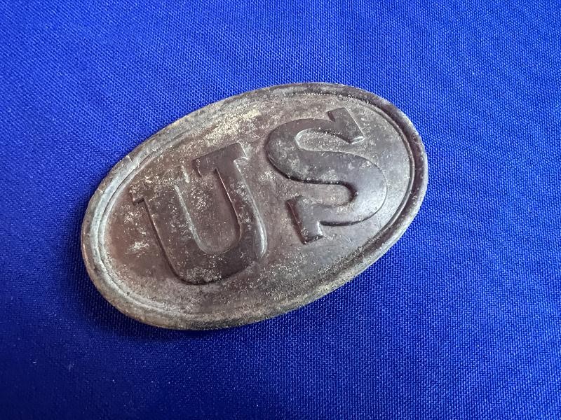 CIVIL WAR US BOXPLATE RECOVERED AT PICKETTS MILL BILL ADAMS COLLECTION