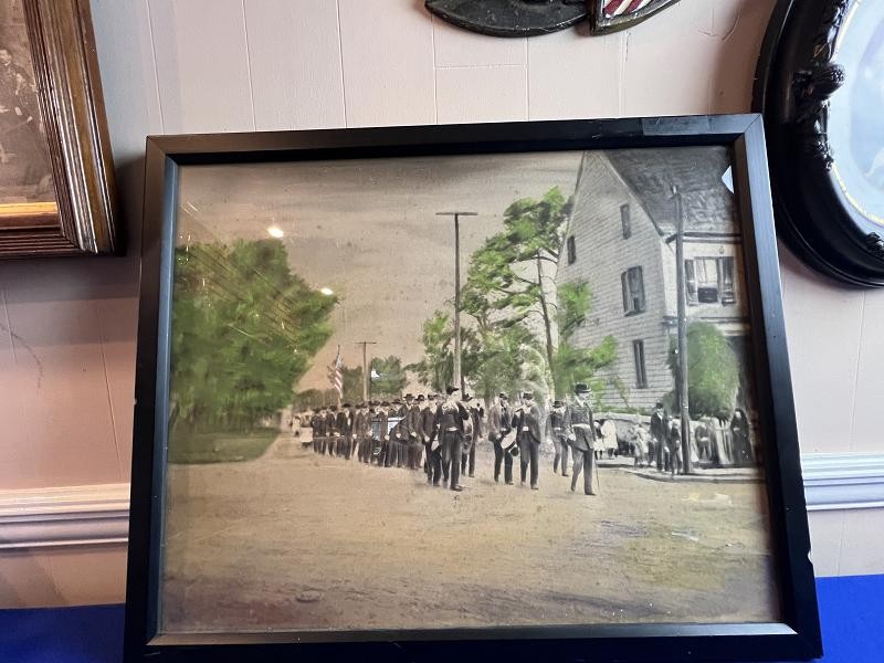 CIVIL WAR US VETERAN SOLDIERS WATERCOLOR HIGHLIGHTED PHOTOGRAPH