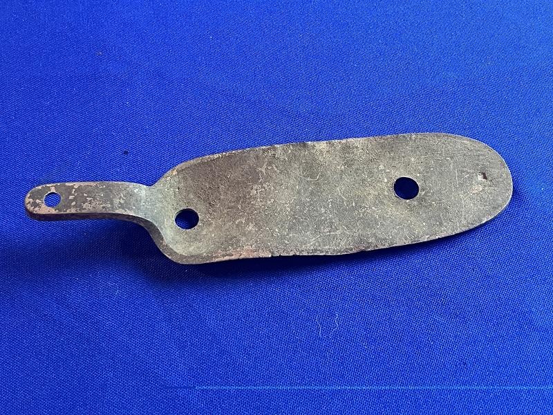 DUG ENFIELD MUSKET BUTTPLATE RECOVERED IN DALTON GA