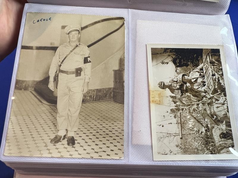 EXCELLENT US WWII & KOREAN WAR ALBUM OF 200 PHOTOS