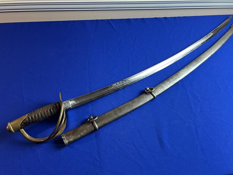 U.S. Civil War M1860 Light Cavalry Saber Sword Mansfield & Lamb Dated 1865