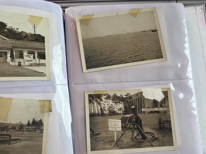 EXCELLENT US WWII & KOREAN WAR ALBUM OF 200 PHOTOS