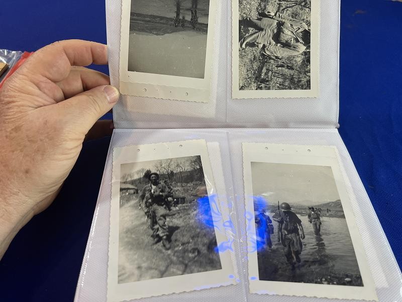 EXCELLENT US WWII & KOREAN WAR ALBUM OF 200 PHOTOS