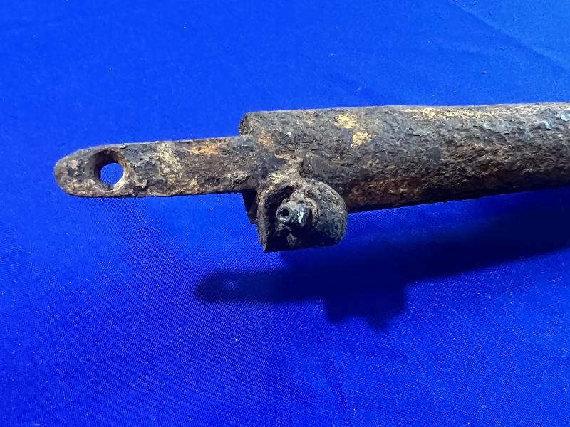 JAMES RIVER RECOVERED AUSTRIAN LORENZ RIFLE BARREL WITH PART STOCK AND RAMROD
