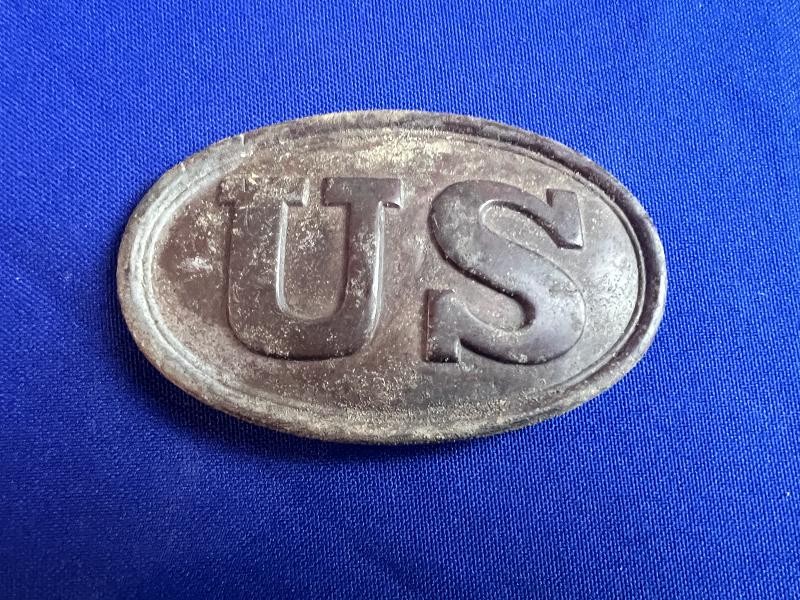 CIVIL WAR US BOXPLATE RECOVERED AT PICKETTS MILL BILL ADAMS COLLECTION