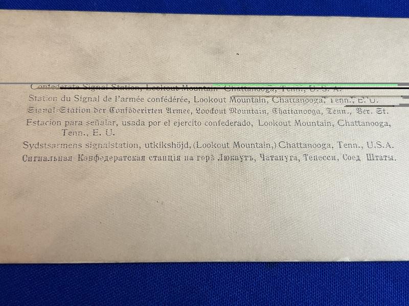 G.A.R. VETERAN ON UMBRELLA ROCK CHATTANOOGA TN STEREOVIEW CARD