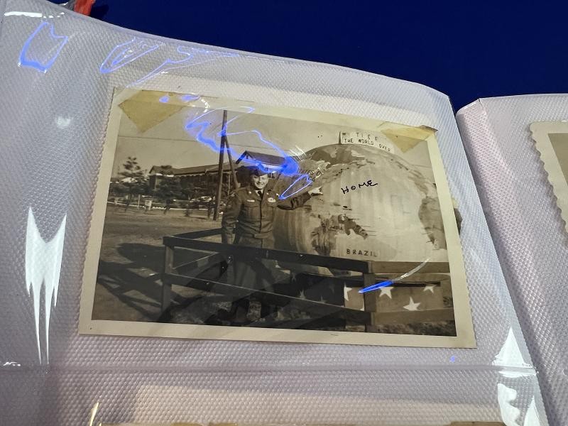 EXCELLENT US WWII & KOREAN WAR ALBUM OF 200 PHOTOS