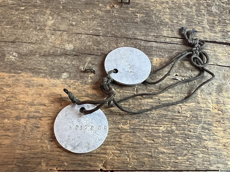WW1 WWI US DOG TAGS ROBERT E REZANKA # 4247908