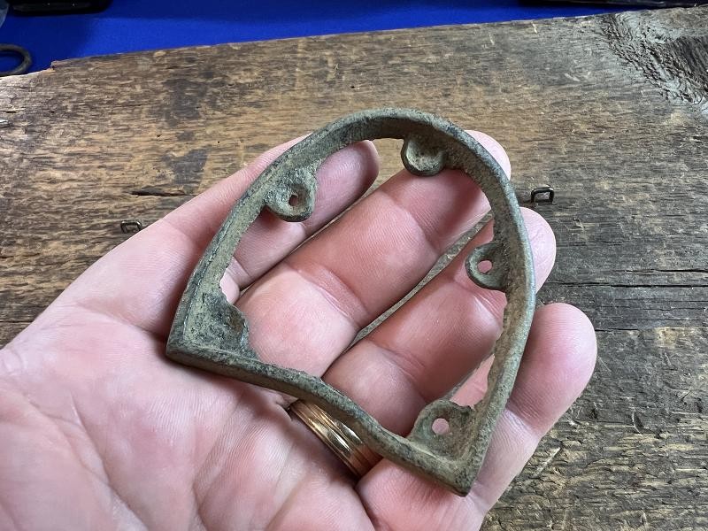 Civil War Dug Large Brass Heel Plate Kolb Farm Marietta Georgia