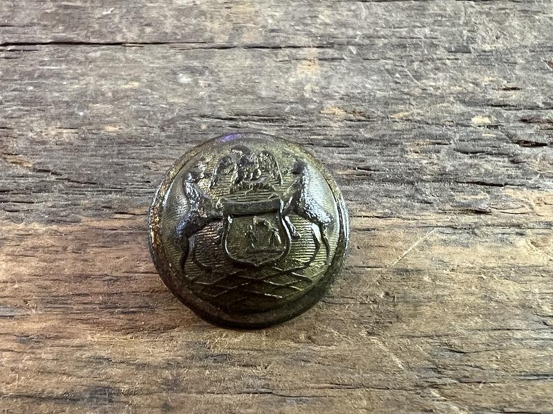 DUG CIVIL WAR SUPERFIN PARIS BM MICHIGAN STATE STAFF COAT BUTTON 23MM