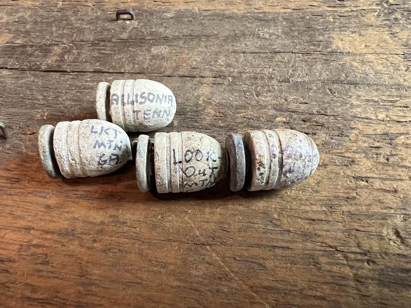 4 Dug ID Civil War Williams Cleaner Bullets Drops Lookout Mountain and Allisonia Tn