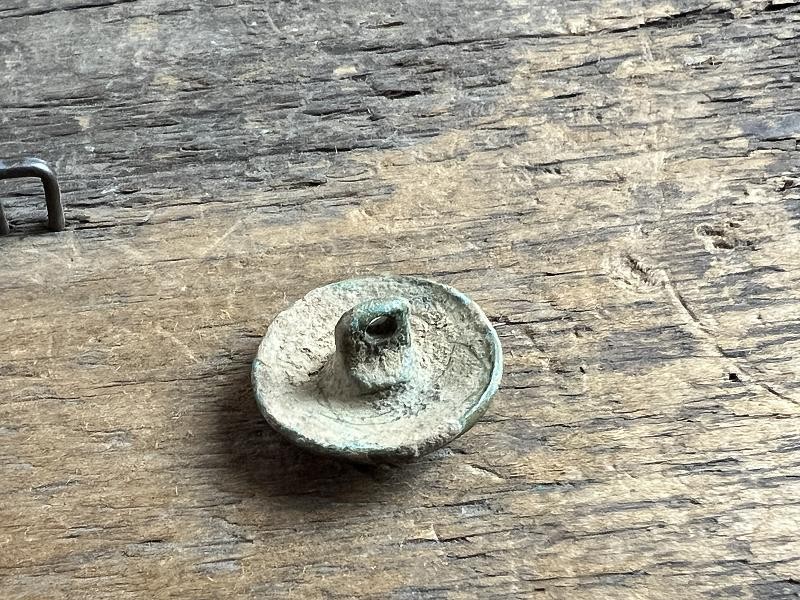 DUG CIVIL WAR CONFEDERATE CAST I INFANTRYMAN'S COAT BUTTON CHICKAMAUGA
